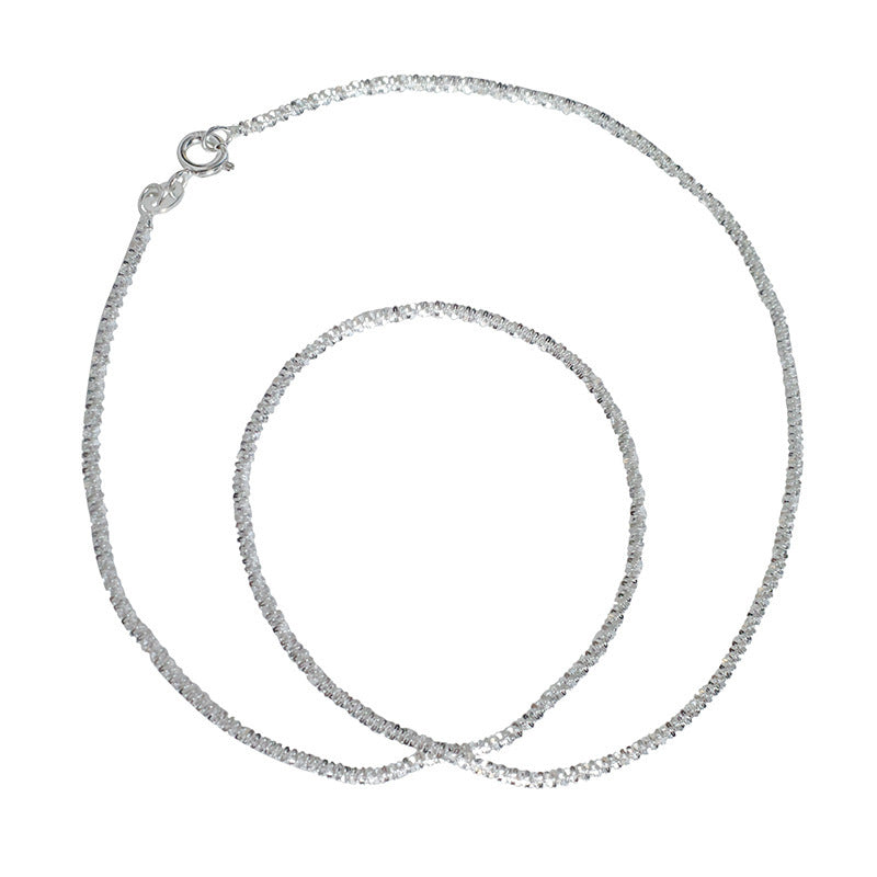 Sparkling Glitter Necklace Female Gypsophila Necklace