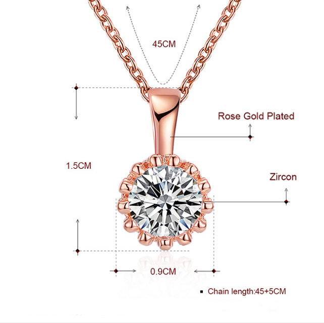 Necklace in Rose Gold