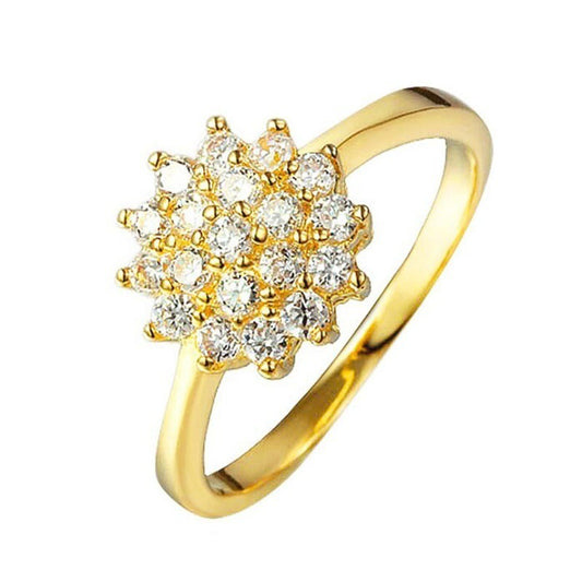 Flower Zircon Ring