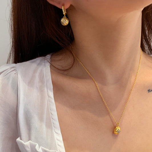 Four-leaf Clover Diamond High-quality Chain Long Earrings