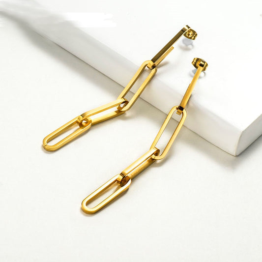Paper Clip Earrings