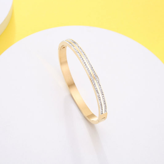 Zircon Bangle Bracelet