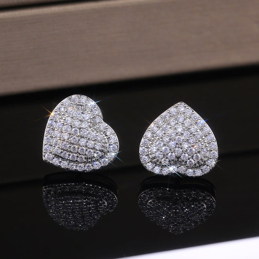 Heart Stud Earrings