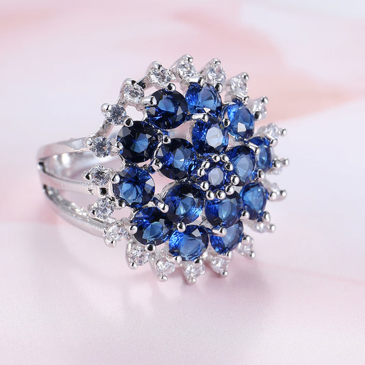 Royal Blue Zircon Ring