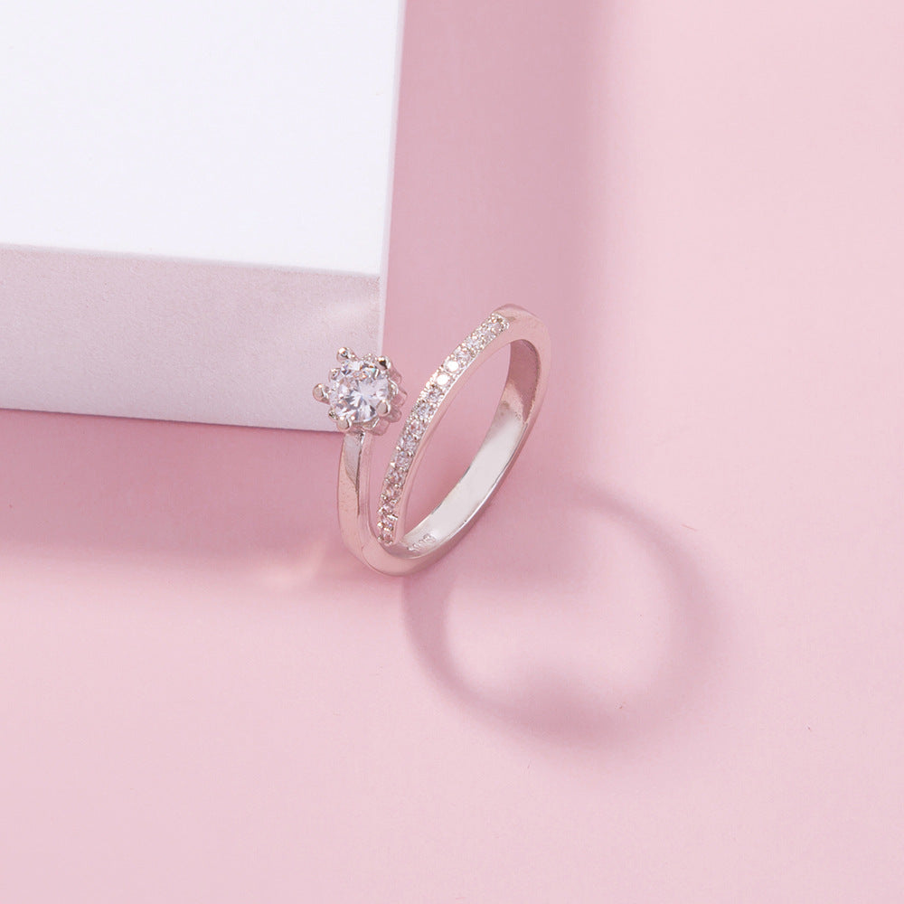 Jewelry Fashion Shiny Zircon Opening Adjustable