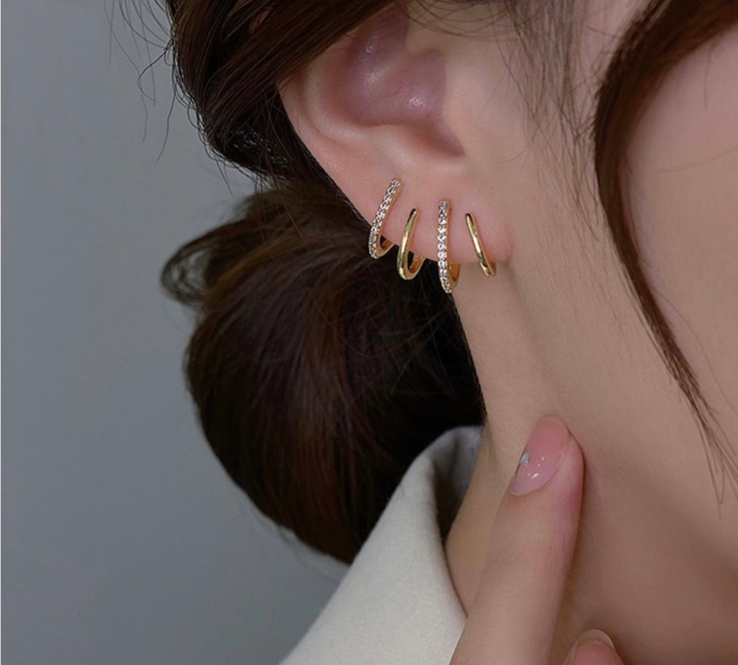 Four-prong Earrings