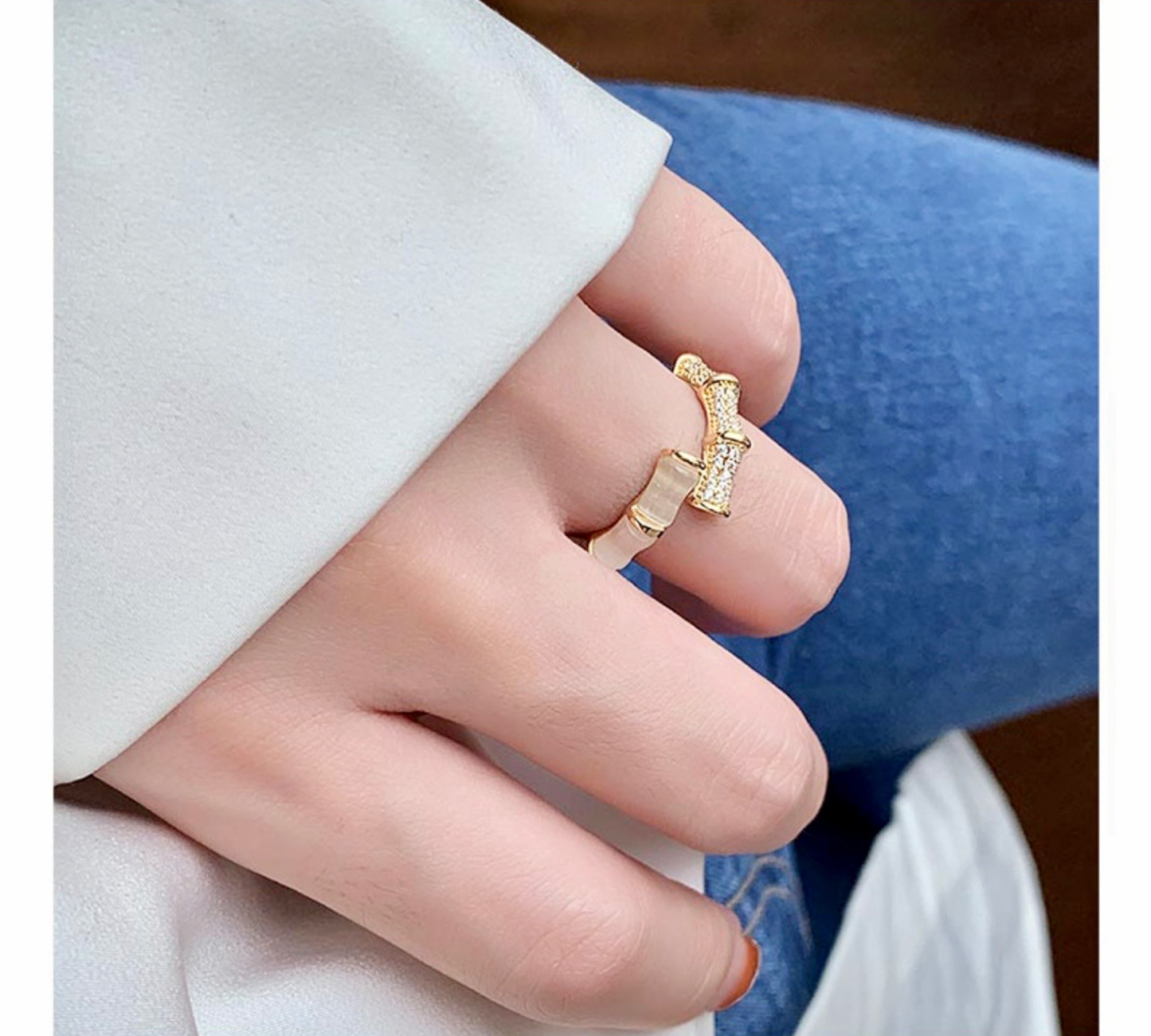 Zircon Adjustable Ring