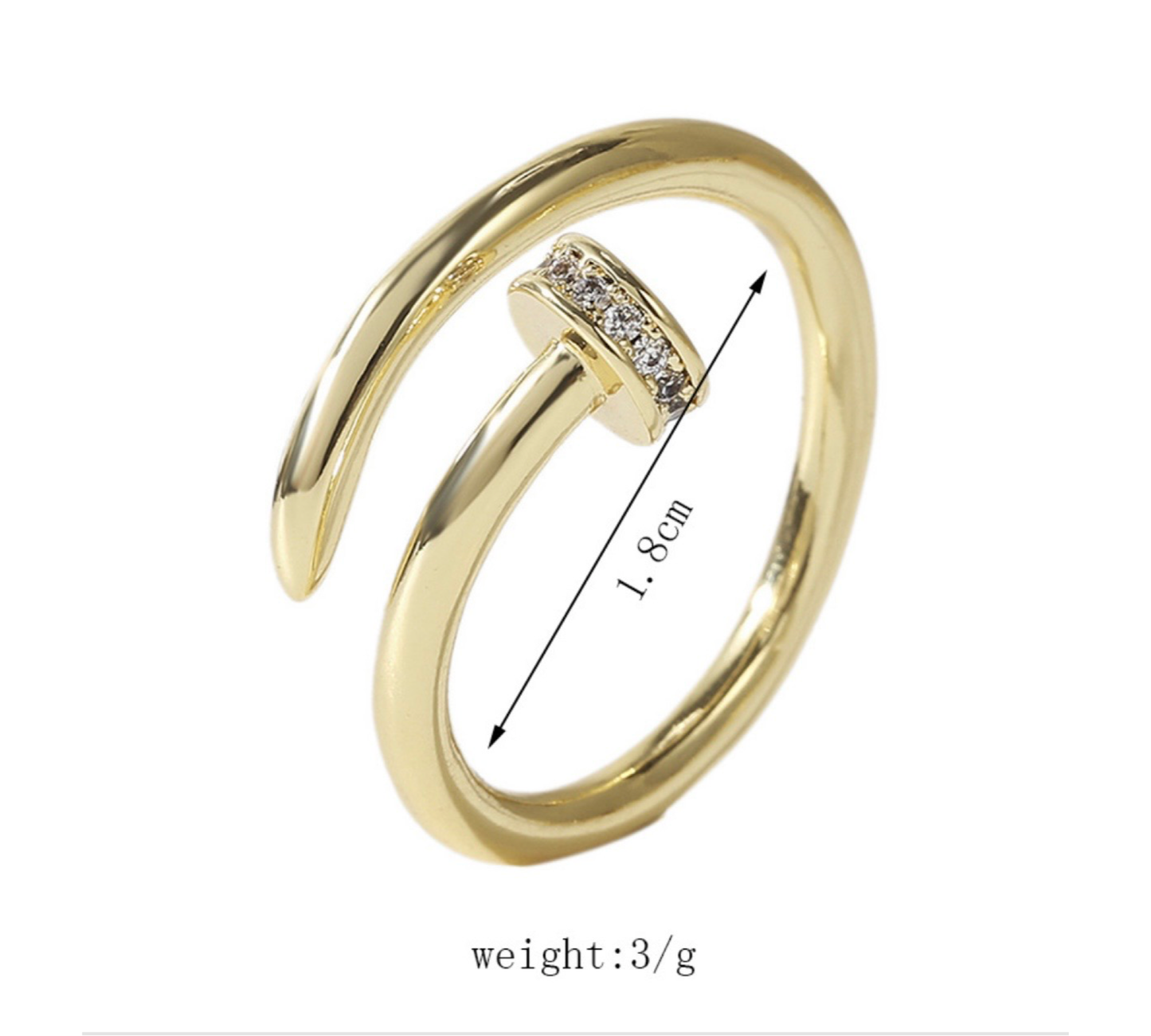 Nail Open Ring