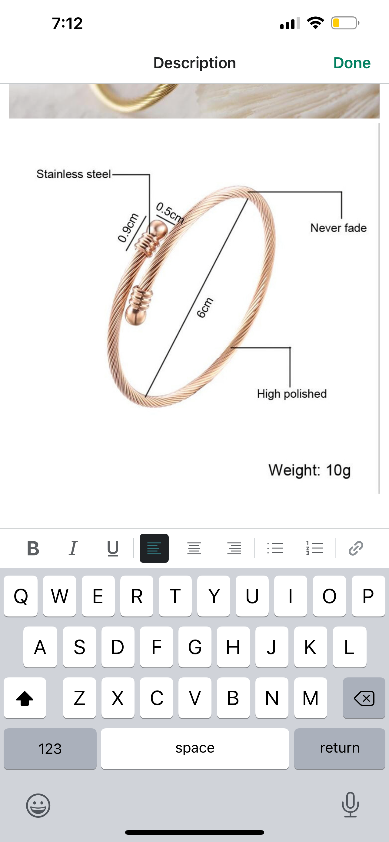 Titanium Steel bracelet