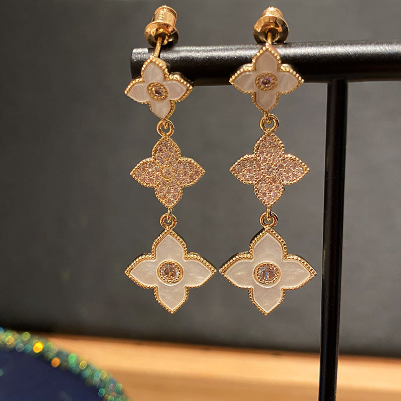 Flower Dangling Earrings