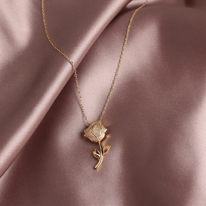 Rose Flower Necklace