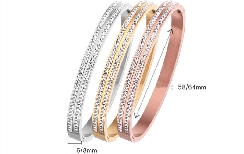 Zircon Bangle Bracelet