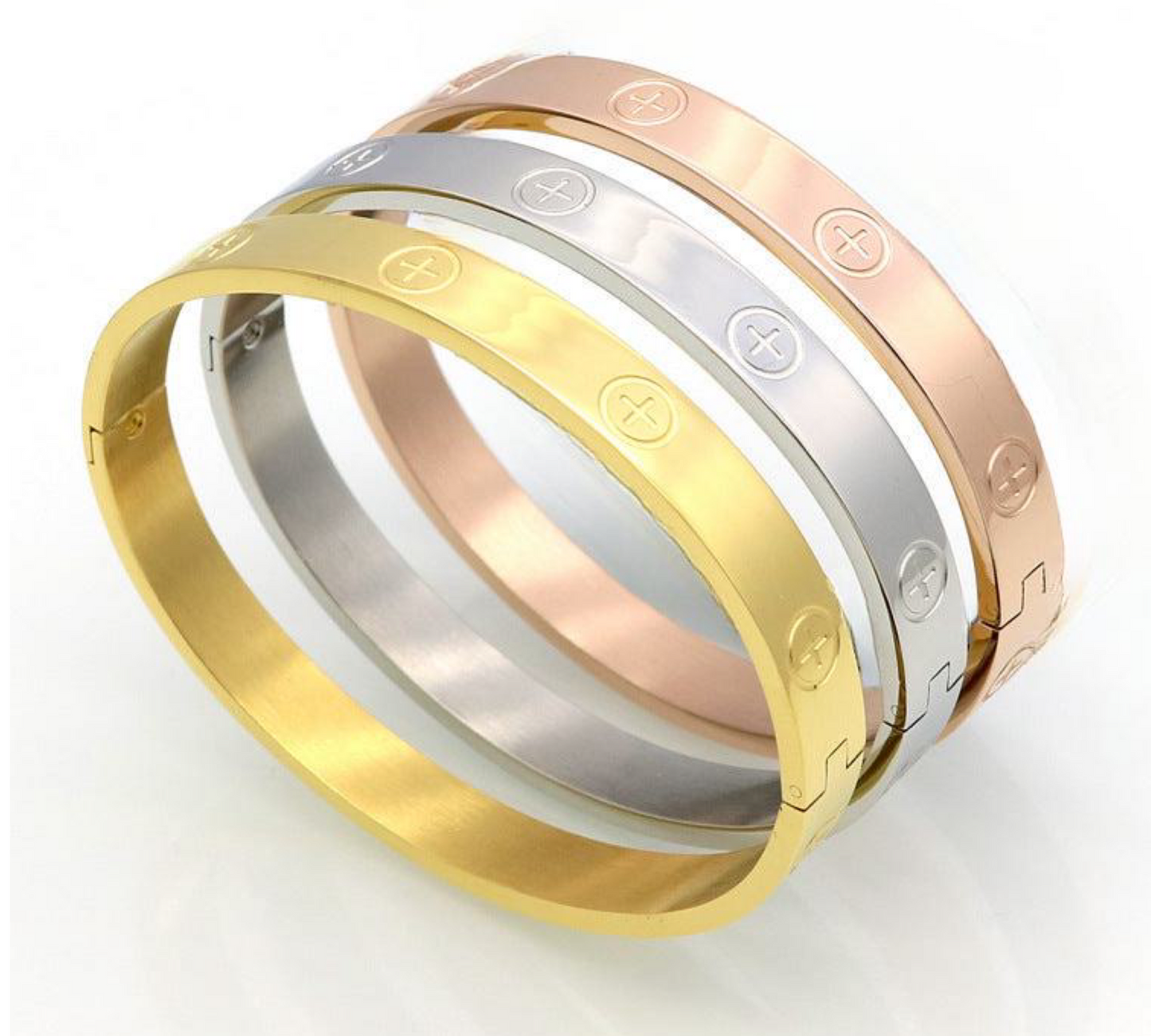 Titanium Steel Bangle Bracelet