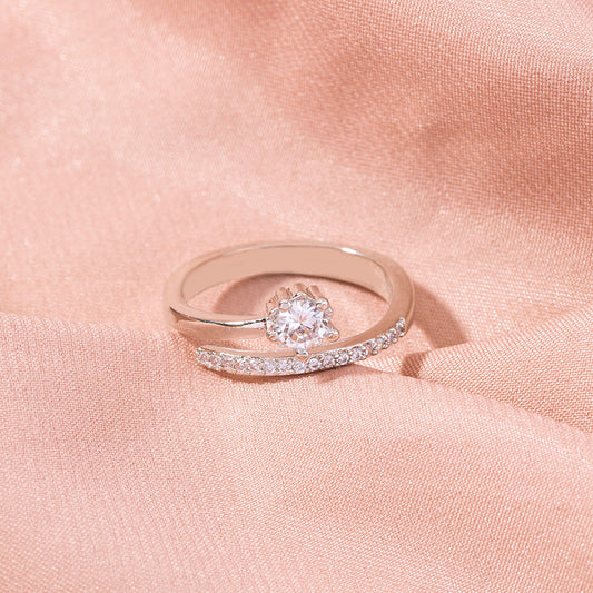 Jewelry Fashion Shiny Zircon Opening Adjustable