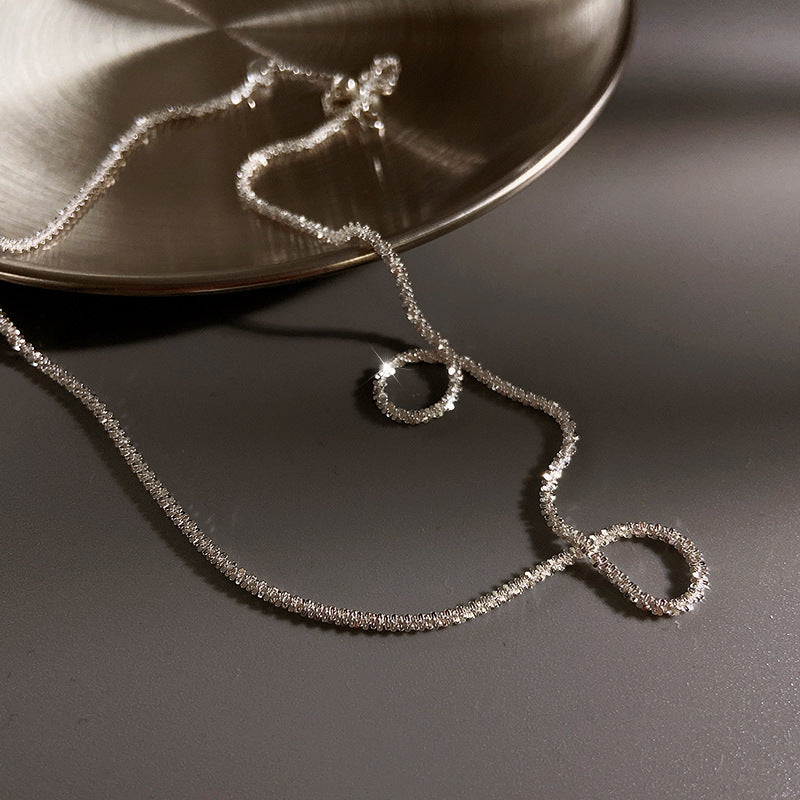 Sparkling Glitter Necklace Female Gypsophila Necklace