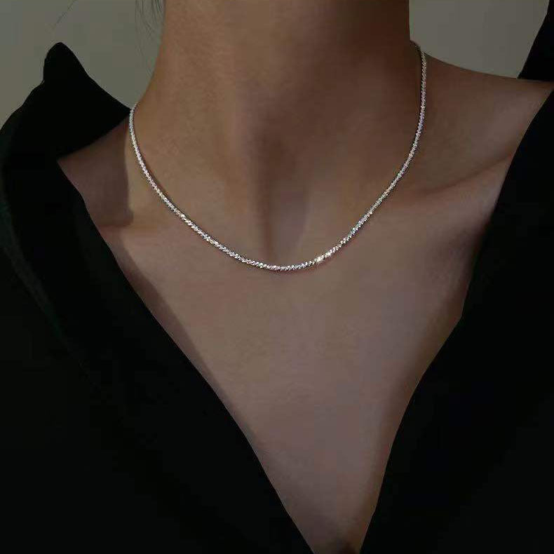 Sparkling Glitter Necklace Female Gypsophila Necklace